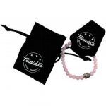 Pulsera De Cuarzo Rosa Bola De 6mm