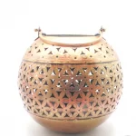 Portavelas De Metal 17 x 14 Cms Aporx