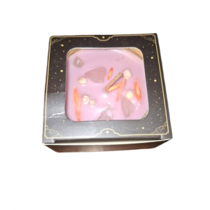 Vela Con Cuarzo Rosa