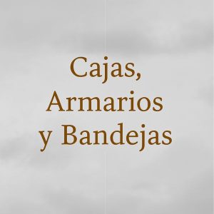 Cajas , Armarios y Bandejas