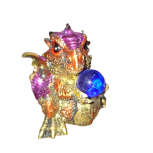 Dragón Bebé Multicolor Con Esfera