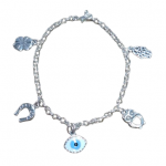 Pulsera De Plata Buena Suerte